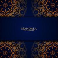 Luxury mandala gold colorwith stylish background vector