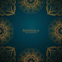 Luxury mandala gold colorwith stylish background vector