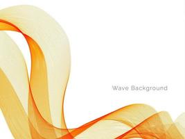 Decorative design modern pattern with stylish smooth yellow wave background vector