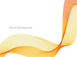 Decorative design modern pattern with stylish smooth yellow wave background vector