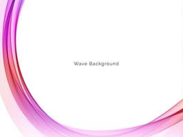 Colorful wave design modern background vector