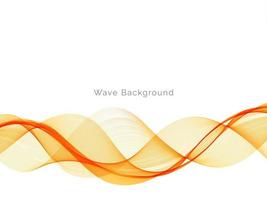 Decorative design modern pattern with stylish smooth yellow wave background vector