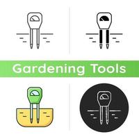 Soil moisture monitoring icon vector
