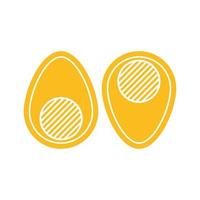 egg line art flat design vector image