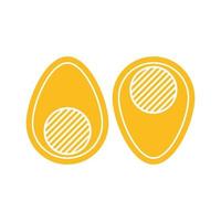 egg line art flat design vector image