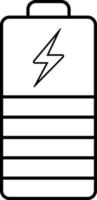 Line icon for battery indicator vector