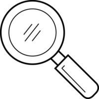 Line icon for search vector