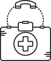 Line icon for medical help vector
