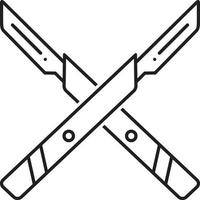 Line icon for surgery knife vector