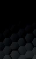 Abstract hexagons black on a black and gray background vector