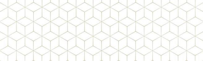 Golden hexagons on a white background - Vector