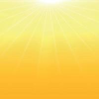 Bright sun on a yellow background - Illustration vector