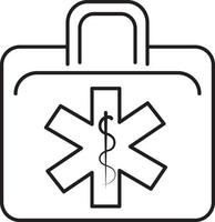 icono de línea para ems vector