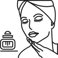 Line icon for beauty vector