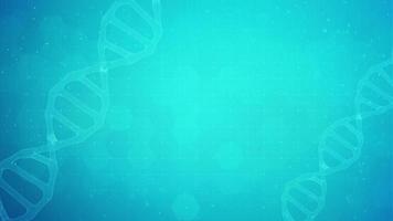 rotation de l'ADN dans un arrière-plan de concept scientifique video