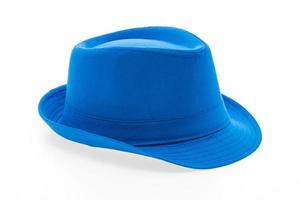 sombrero de paja de moda colorido aislado foto