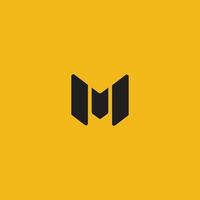 Templat desain Logo M Letter . Simbol Alfabet Konsep Ikon Tipografi Kreatif vector