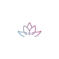 Beauty Vector Lotus flowers design logo Template icon