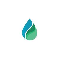 Diseño de ilustración de vector de plantilla de logotipo de gota de agua