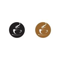 Coffee cup logo template vector icon