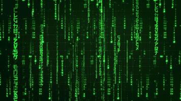 Hacker Code Running Stock Video Footage for Free Download