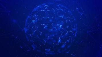 Abstract Plexus Sphere Background video