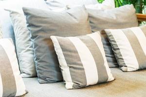 Pillow on sofa decoration in living room photo