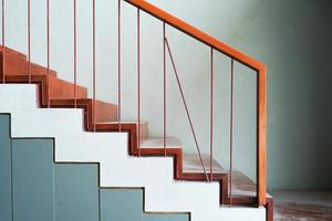 Abstract texture and background of steps and concrete stairs photo