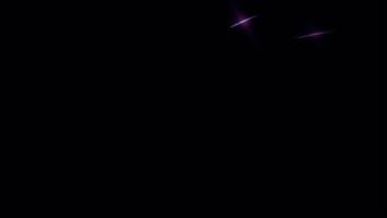 Realistic purple meteor shower with black background. video