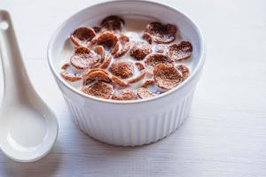 Close-up of a bowl of cereal photo