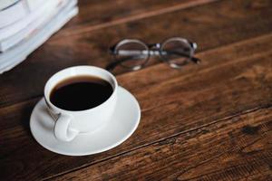 Coffee and glasses photo