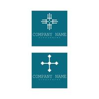 Cross Template Logo set vector