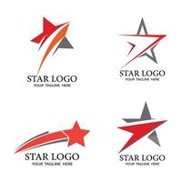 Star icon Template vector illustration design set