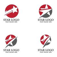 Star icon Template vector illustration design set