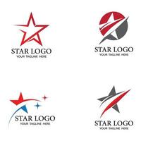 Star icon Template vector illustration design set