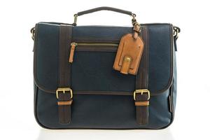 Leather messenger bag photo