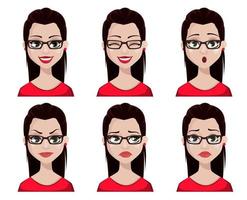 Secretary in office style clothes vector