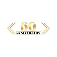 50 year anniversary celebration vector design illustration