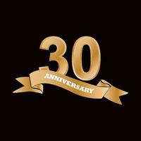 30 year anniversary celebration vector design illustration