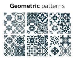 diseño de patrones geométricos en la ilustración vectorial vector