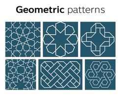 diseño de patrones geométricos en la ilustración vectorial vector