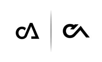 Initial CA, C, A logo design template vector