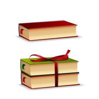 Books isolated on white background for your creativity vector