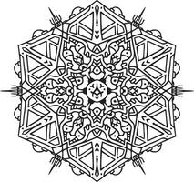 arte de tatuaje de mandala creativo elegante de lujo vector