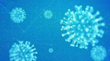 sfondo di virus concetto di ricerca scientifica video