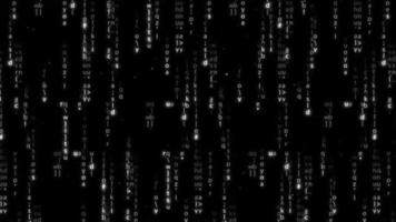 Hintergrund im zufälligen Zeichencode des Hacker-Stils video