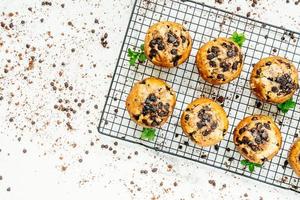 Chocolate chip muffin photo