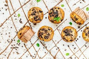 Chocolate chip muffin photo