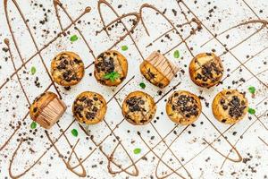 Chocolate chip muffin photo