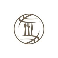 Restaurant Service Abstract Logo Template Symbol Icon vector